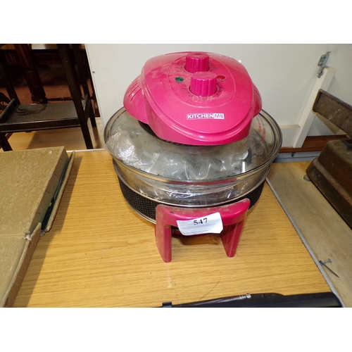 547 - UNUSED HALOGEN OVEN