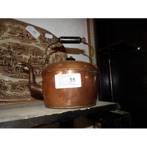 55 - LATE GEORGIAN COPPER KETTLE