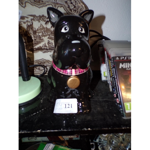 121 - SCOTTY DOG COOKIE JAR