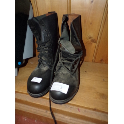 3 - PAIR MILITARY BOOTS