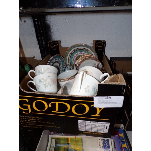 46 - BOX - 3 PART TEA SETS