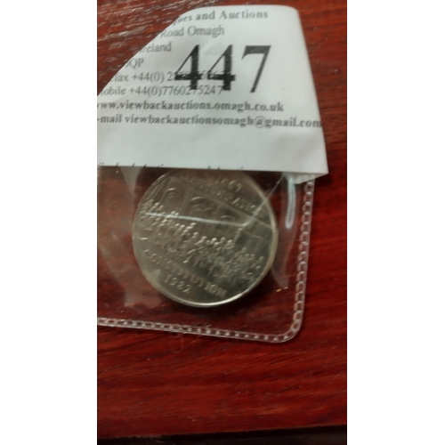 447 - CANADIAN COMMEMORATIVE CONSTITUTION DOLLAR 1982