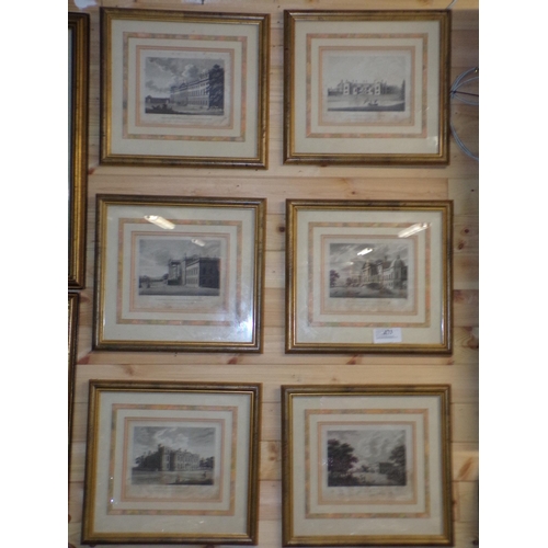 473 - SET 6 19th C. ENGRAVINGS