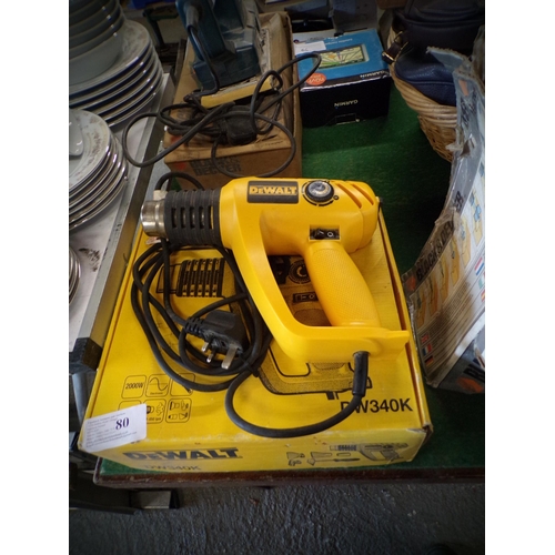 80 - BOX - DEWALT HEAT GUN*