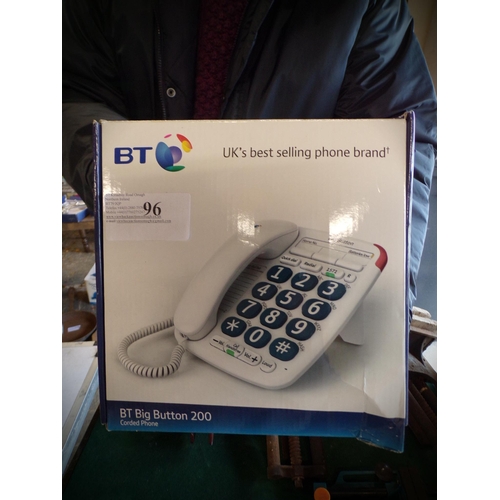 96 - BOX - BIG BUTTON BT TELEPHONE