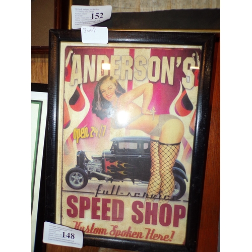 148 - ANDERON'S SPEED SHOP ADVERT