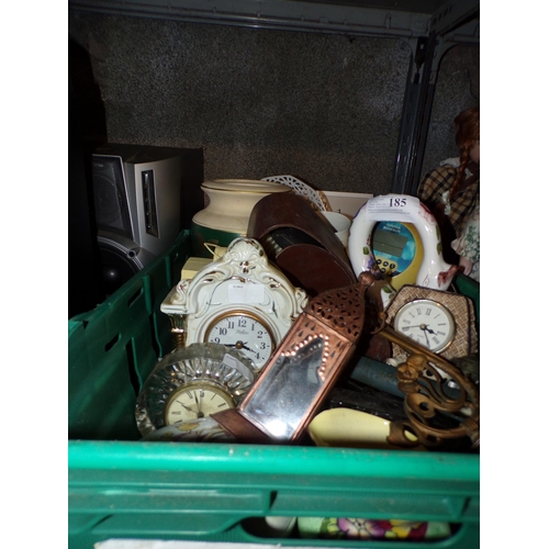 185 - CRATE - ASSORTED CERAMICS ETC.