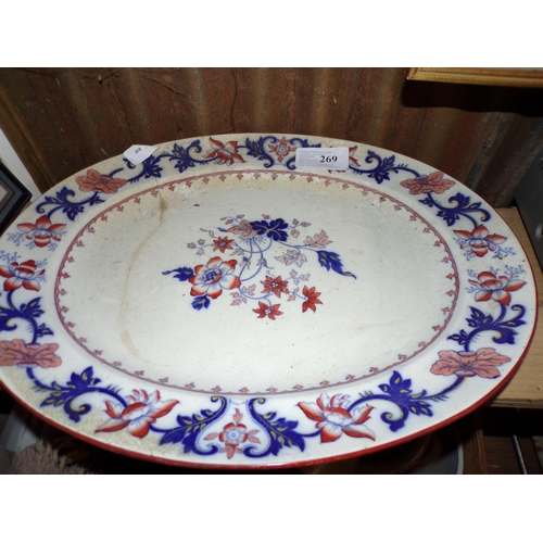 269 - VICTORIAN STAFFORDSHIRE PLATTER