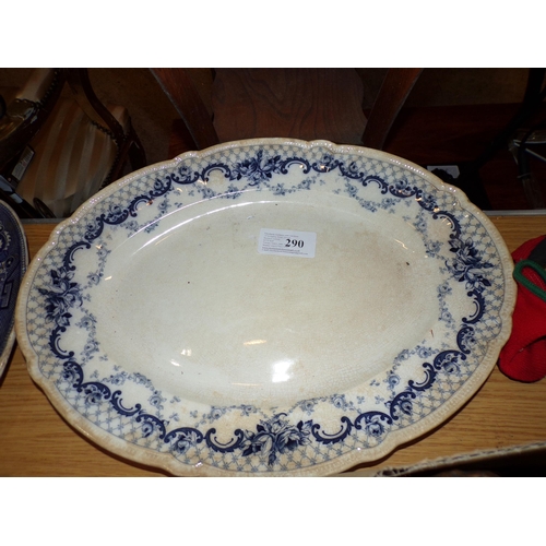 290 - VICTORIAN STAFFORDSHIRE PLATTER 2