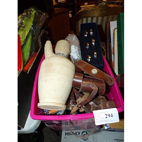 294 - BOX - NAPKIN RINGS ETC.