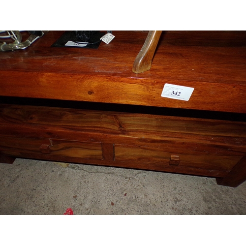 342 - TV TABLE WITH DRAWERS