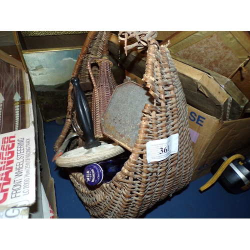 361 - BASKET & CONTENTS