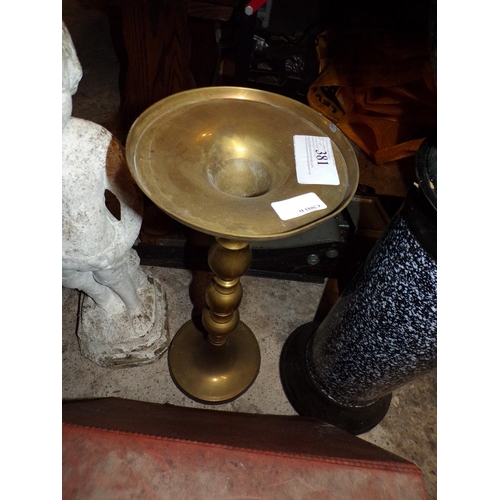 381 - PLANT STAND. BRASS