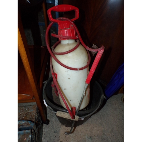 413 - BUCKET, BACK SPRAYER ETC.