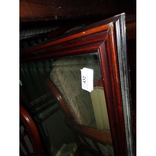 432 - RECTANGULAR BEVELLED MIRROR