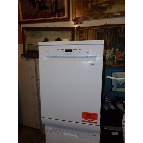 448 - HOTPOINT DISHWASHER (AS NEW)*