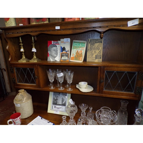 461 - AOLD CHARM OAK DRESSER