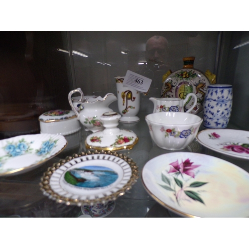 463 - ALL PORCELAIN ITEMS ON SHELF