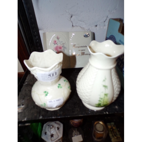 511 - BELLEEK & DONEGAL CHINA ITEMS