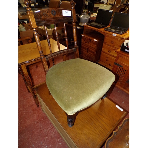 569 - EDWARDIAN SEWING CHAIR