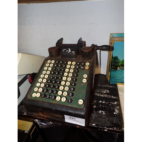 597 - EARLY ADDING MACHINE