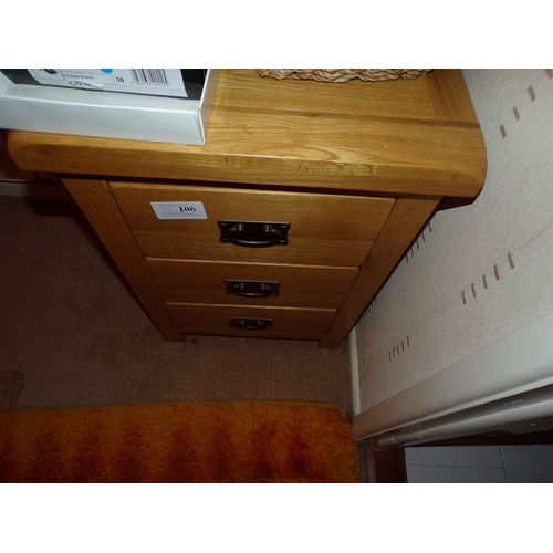 106 - BEDSIDE CHEST OF DRAWERS 26