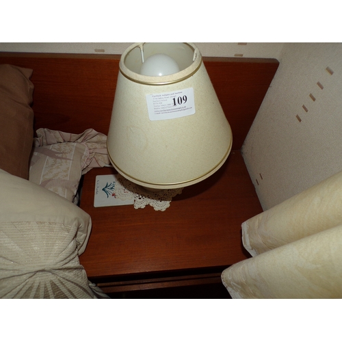 109 - PAIR 1970's BEDSIDE LAMPS*