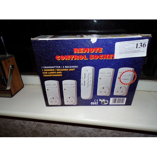 136 - BOX - REMOTE CONTROL SOCKETS