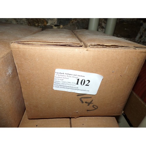 102 - BOX - 6 FINE BONE CHINA MUGS No.7