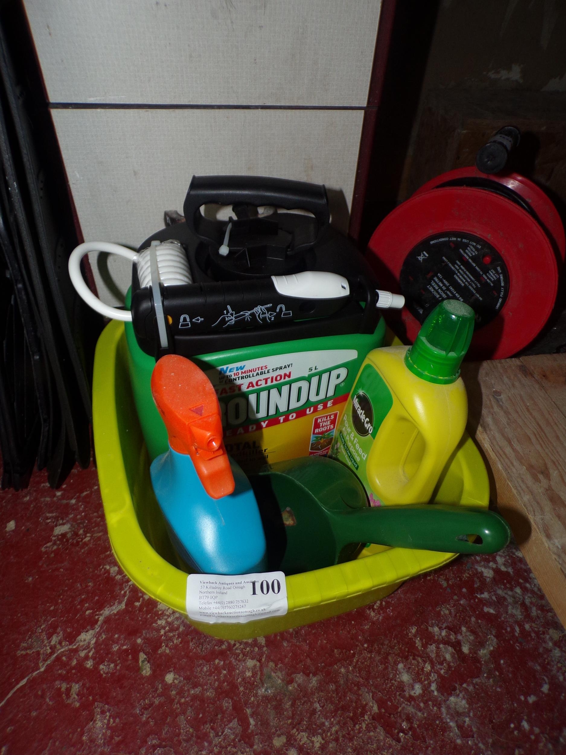 BOX - ROUND UP (UNUSED) & OTHER CHEMICALS