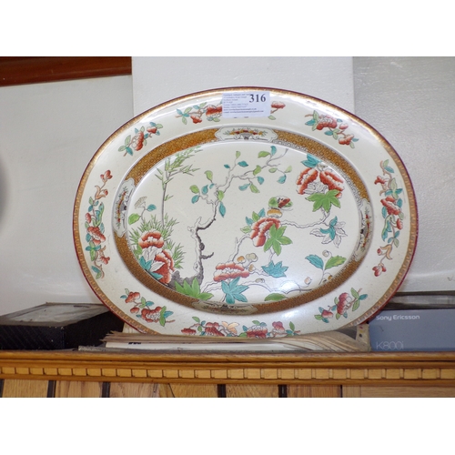 316 - COPELAND OVAL PLATTER