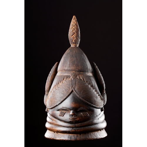 615 - AN AFRICAN 'SANDE' OR 'BUNDU' MASK MENDE SIERRA LEONE/LIBERIA, 20TH CENTURY Attributed to the Sogand... 