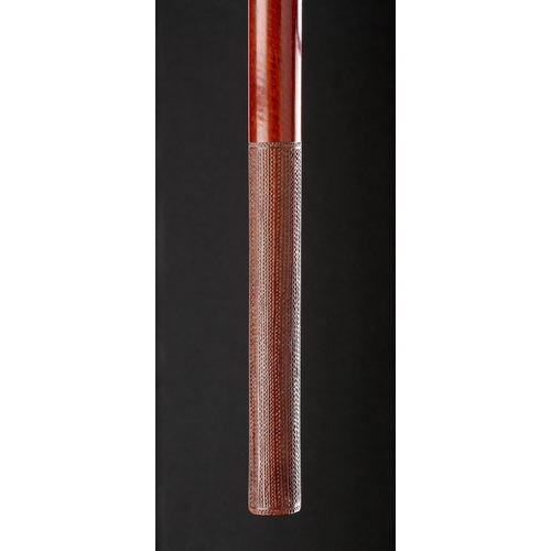 623 - Y A FINE FIJIAN STRIATED HARDWOOD POLE CLUB 'BOWAI' LATE 18TH-EARLY 19TH CENTURY With a whale tooth ... 