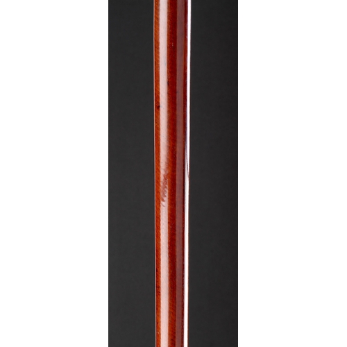 623 - Y A FINE FIJIAN STRIATED HARDWOOD POLE CLUB 'BOWAI' LATE 18TH-EARLY 19TH CENTURY With a whale tooth ... 