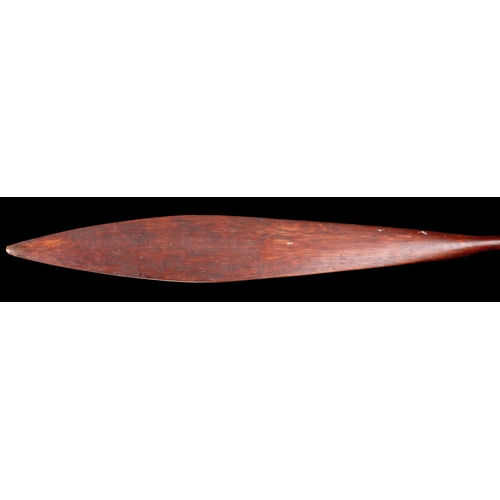 630 - A RARE AND LONG MĀORI PADDLE 'HOE' NEW ZEALAND, LATE 18TH/EARLY 19TH CENTURY Of good colour and pati... 