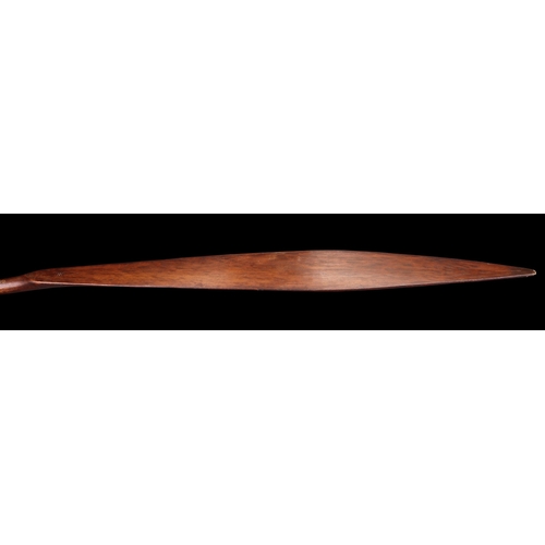 630 - A RARE AND LONG MĀORI PADDLE 'HOE' NEW ZEALAND, LATE 18TH/EARLY 19TH CENTURY Of good colour and pati... 