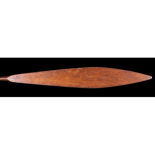 630 - A RARE AND LONG MĀORI PADDLE 'HOE' NEW ZEALAND, LATE 18TH/EARLY 19TH CENTURY Of good colour and pati... 