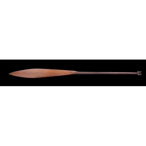 630 - A RARE AND LONG MĀORI PADDLE 'HOE' NEW ZEALAND, LATE 18TH/EARLY 19TH CENTURY Of good colour and pati... 