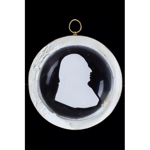 700 - A MONTCENIS CRYSTAL PROFILE PORTRAIT BUST OF KING LOUIS XVIII FRENCH, CIRCA 1820After a Bronze Medal... 