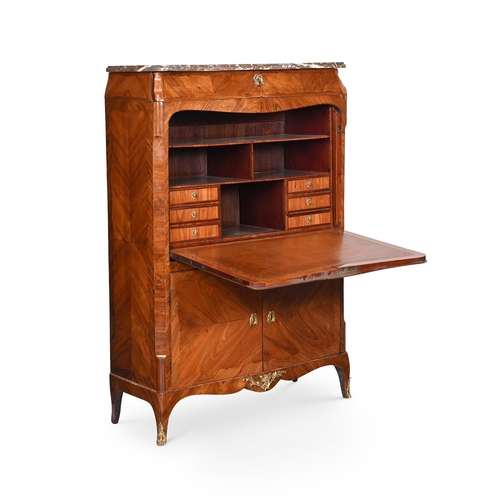 781 - Y A LOUIS XV KINGWOOD AND TULIPWOOD SECRETAIRE A ABATTANT MID 18TH CENTURY IN THE MANNER OF JEAN-ULR... 