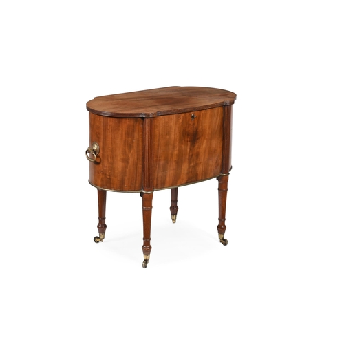 835 - A REGENCY MAHOGANY WINE COOLER IN THE MANNER OF GILLOWS, CIRCA 1810 70cm high, 78cm wide, 42cm deep ... 