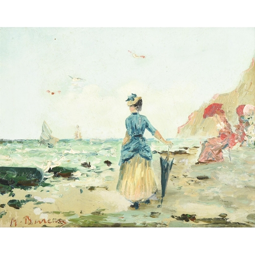 104 - HENRI BUREAU (FRENCH 19TH/20TH CENTURY)AU PLAGEOil on boardSigned (lower left)20.5 x 26cm (8 x 10 in... 