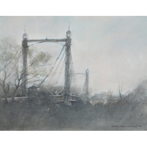 11 - λ ROY HAMMOND (BRITISH B.1934)THE ALBERT BRIDGE, THAMESWatercolourSigned and dated 98 (lower right)1... 