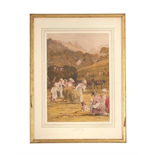 169 - ROBERT HILLS (BRITISH 1769 -1844)HAYMAKINGWatercolourSigned and dated '1826' (lower left)38 x 28cm (... 