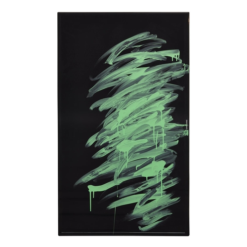 205 - KEN OKIISHI (AMERICAN B. 1978)GESTURE/DATA 2013Chroma key video paint on large format display led, b... 