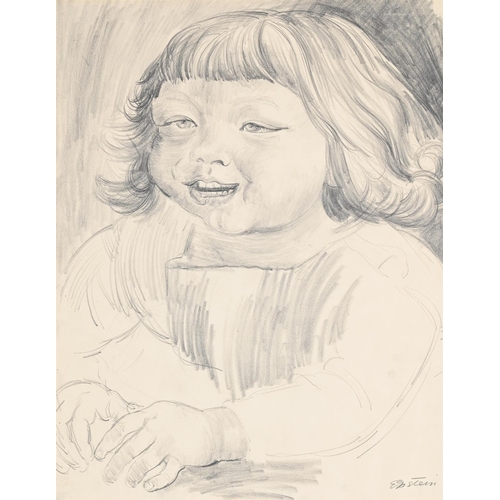 21 - λ SIR JACOB EPSTEIN (AMERICAN /BRITISH 1880-1959)STUDY OF JACKIE Charcoal Signed (lower left)60 x 43... 