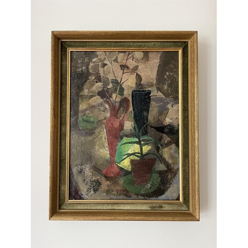 33 - λ MARJORIE HAWKE (BRITISH 1894-1979)STILL LIFEOil on canvasSigned (lower left)39 x 29cm (15¼ x 11¼ i... 