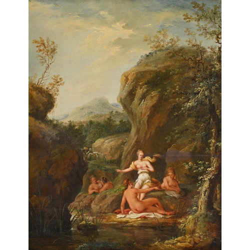 49 - FOLLOWER OF DIRCK VAN DER LISSENYMPHS BATHING Oil on panel32.5 x 25.5cm (12¾ x 10 in.)Provenance: Th... 