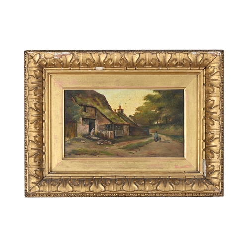 61 - ATTRIBUTED TO JAMES HERBERT SNELL (BRTISIH 1861-1935)A PAIR OF SMALL LANDSCAPES, POSSIBLY NEWBURY Oi... 