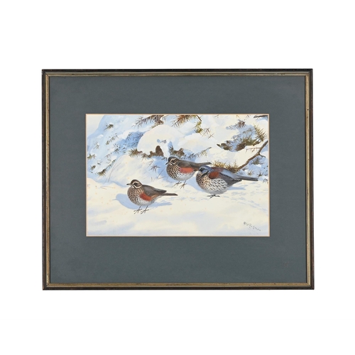 79 - λ RICHARD ROBJENT (BRITISH B.1937)MANDARIN DUCKSWatercolourSigned (lower right)76 x 50cm (29¾ x 19½ ... 